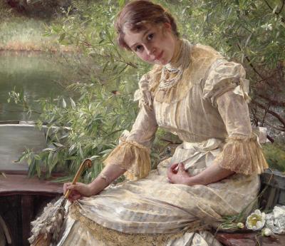 Bertha Wegmann. Portræt af Marie Triepcke, 1885 