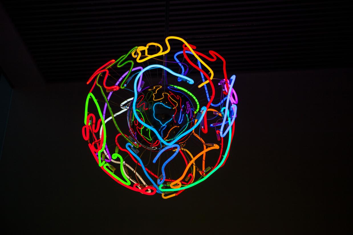 Erik A. Frandsen: Tre lamper, 2015, IT-hjørnet, Aarhus Universitet