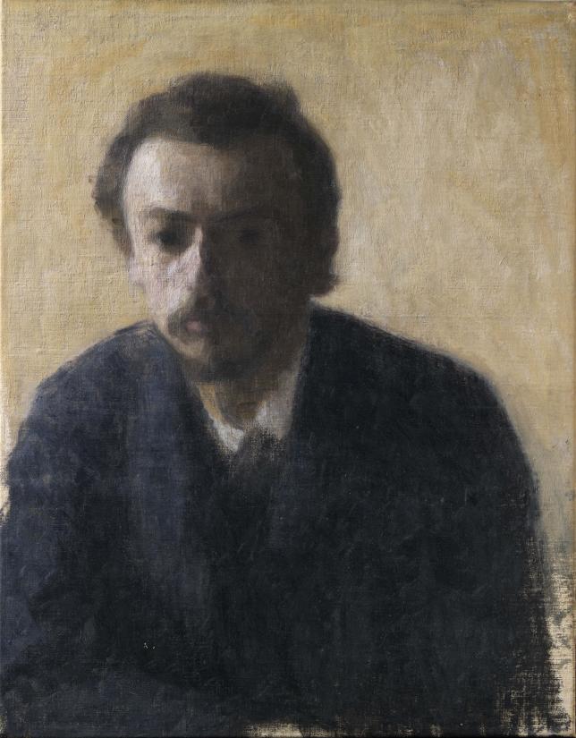 Vilhelm Hammershøi. Selvportræt, 1891
