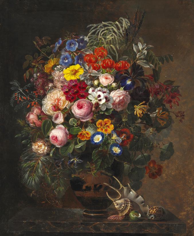 Johan Laurentz Jensen Opstilling med blomster