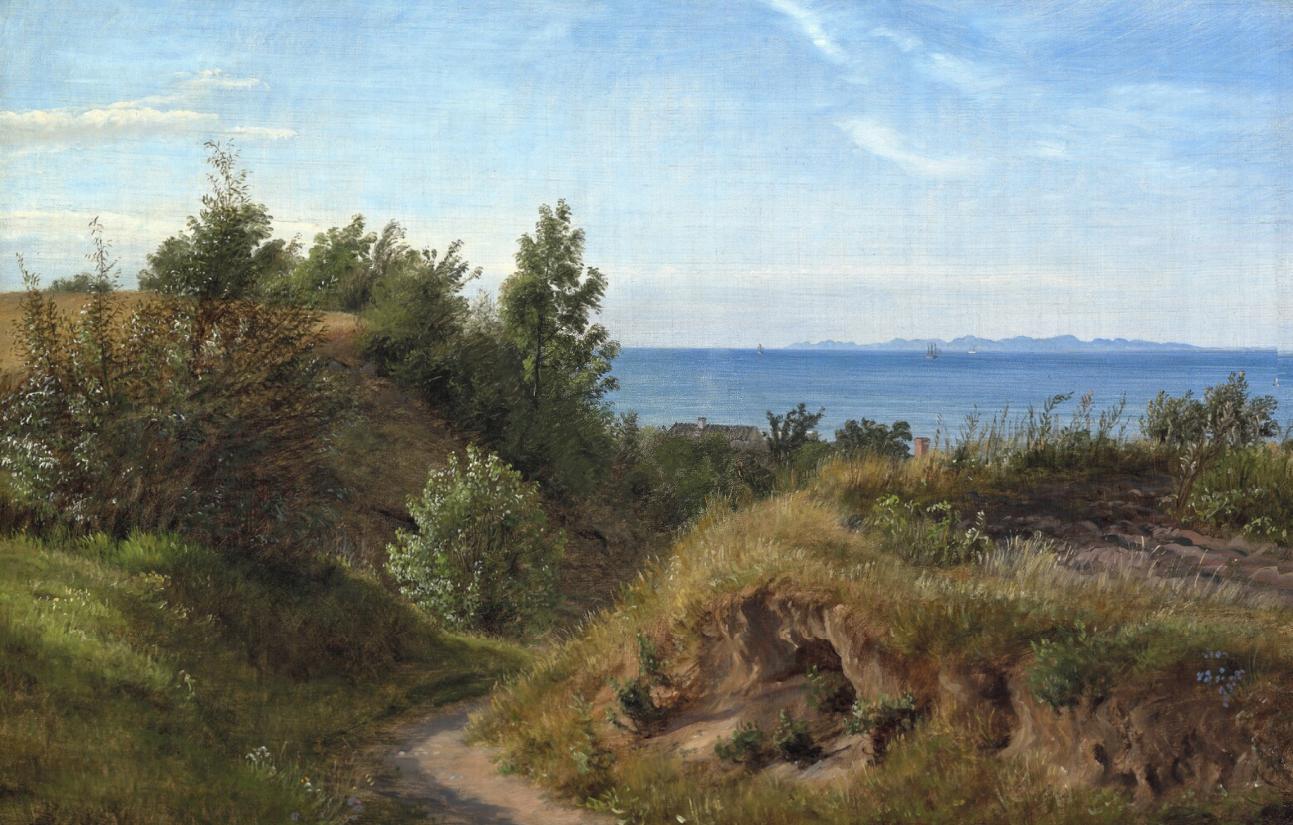 P.C. Skovgaard Sommerdag ved en dansk kyst, 1850