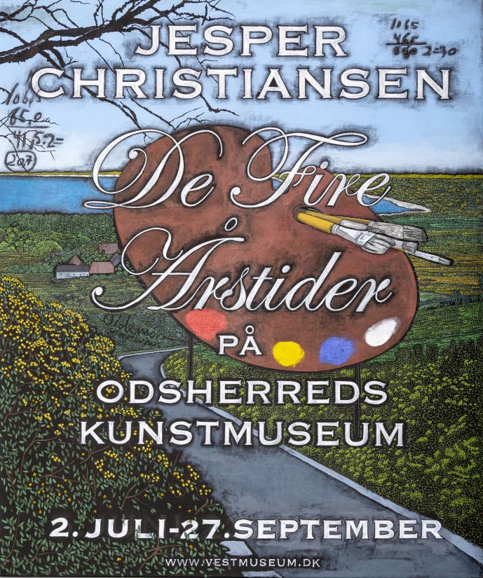 Jesper Christiansen. Plakat til udstillingen, 2019