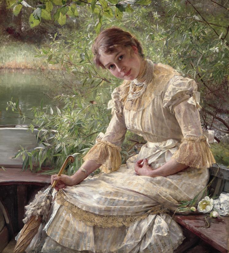Bertha Wegmann. Portræt af Marie Triepcke, 1885