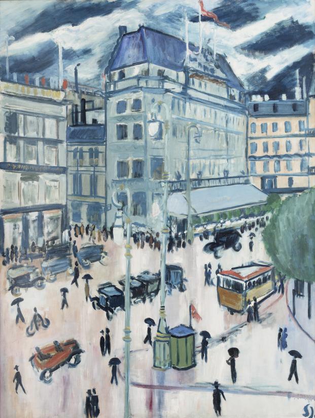 Svend Johansen. Kongens Nytorv, 1926