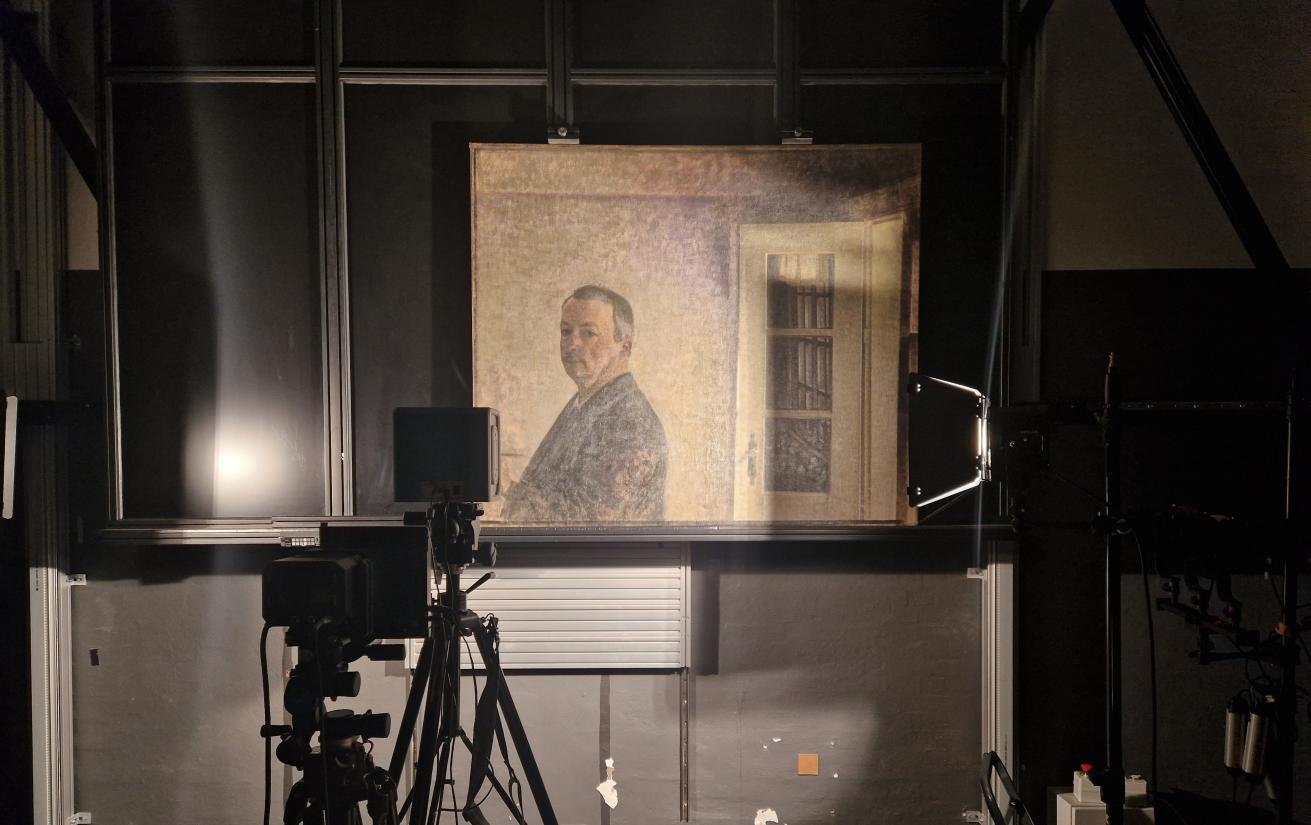 Hammershøi Selvportræt. Spurveskjul (SMK)