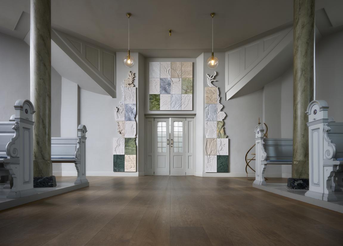 Sif Itona Westerbergs værk Sennepsfrøet i Frederiksberg Kirke. Foto: Anders Sune Berg