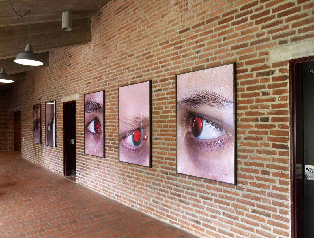 Aarhus Idrætshøjskole, Simon Dybbroe Møller: Retinal Rift I-VIIII, 2025. Foto: Kirstine Mengel 