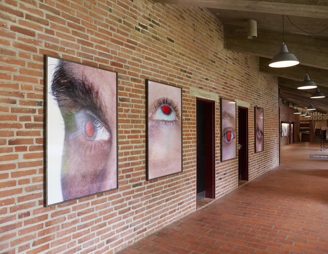 Aarhus Idrætshøjskole, Simon Dybbroe Møller: Retinal Rift I-VIIII, 2025. Foto: Kirstine Mengel 