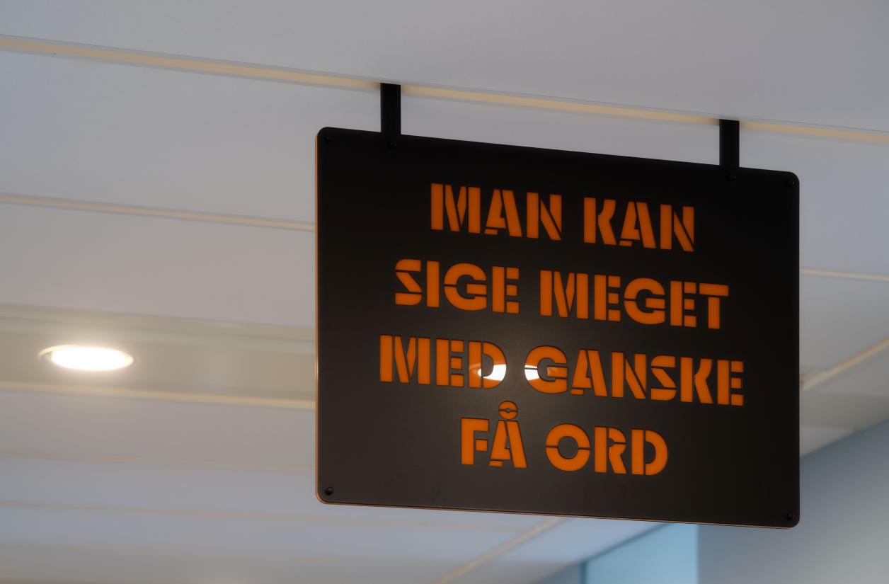 Lise Harlev. De ord man bruger. Gefion Gymnasium. Foto af Anders Sune Berg