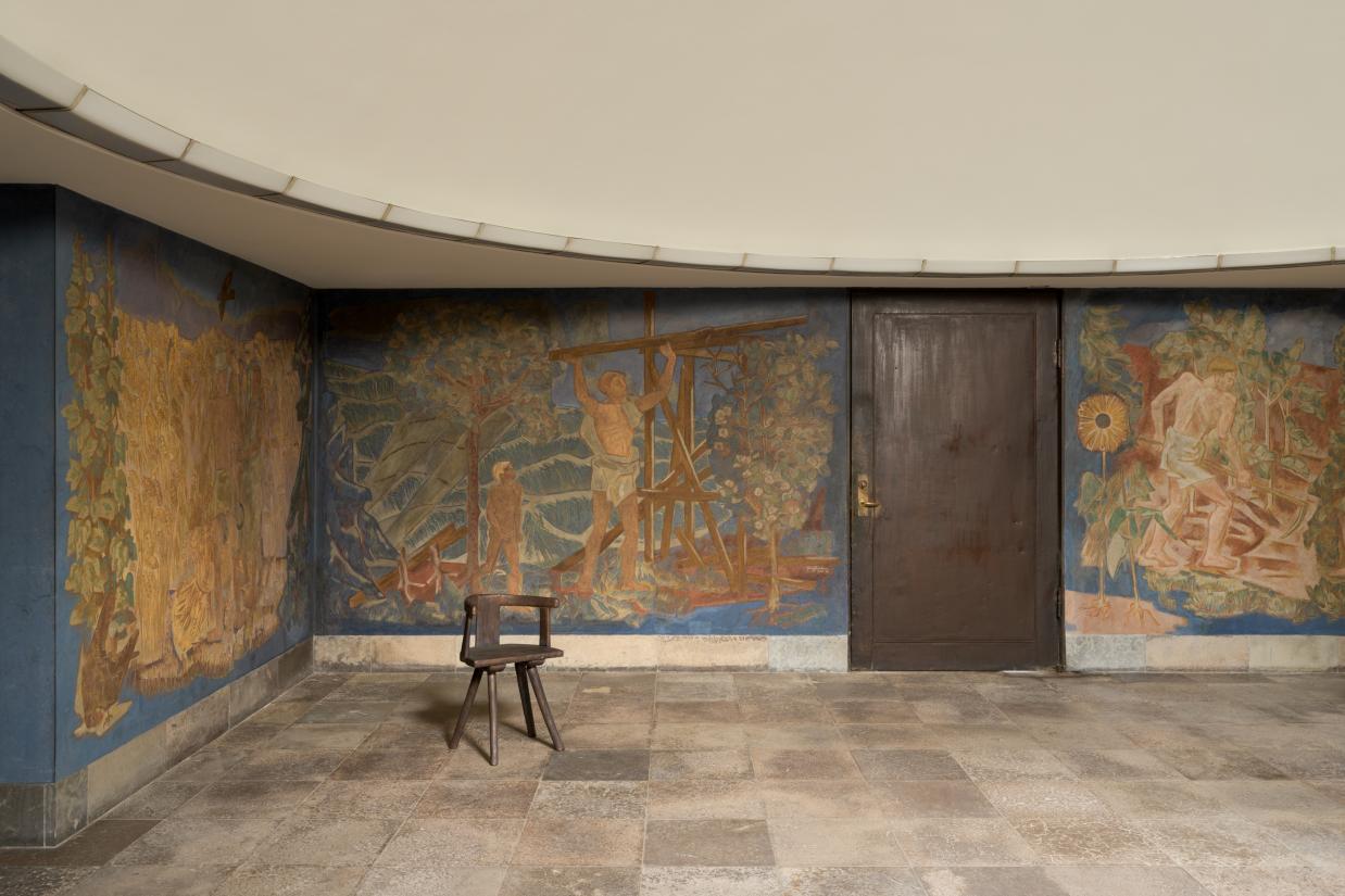 Søndermarken Krematorium. Afskedsrummet. Foto: David Stjernholm