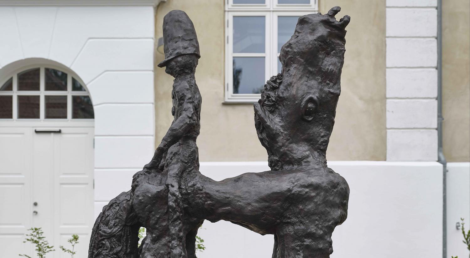 Tal R. Man Backwards on Horse, 2019 (cropped)